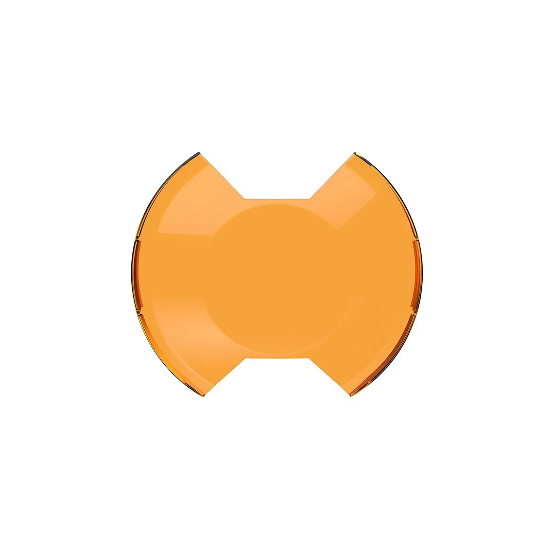 5211 – KC HILITE Driving/ Fog Light Cover, 8 Inch Round Amber Polycarbonate Without Logo Single
